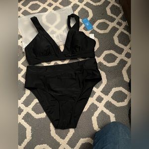 Cupshe size large black bikini